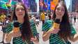 Influencer Belle Tofani aposta em Brasil indo longe na Copa e revela emoção por conhecer Fred Bruno