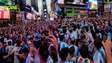 Torcedores da Argentina tomam a Times Square antes da estreia na Copa do Mundo