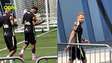 Neymar volta a treinar no gramado e brinca com a imprensa: ‘Estão com saudades?’