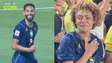 Mãe de Matheus Cunha se emociona na arquibancada com gols do filho contra o Haiti