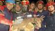 Cachorro é resgatado em meio a escombros após terremotos na Venezuela