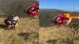 Idoso passa mal em trilha e precisa ser resgatado de helicóptero pelo Corpo de Bombeiros