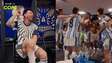 Jogadores da Argentina fazem festa no vestiário após classificação emocionante
