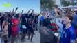 Brasileiros provocam torcedores argentinos em Copacabana e escutam que ‘Maradona é maior que Pelé’