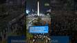 Imagens aéreas mostram enorme festa no Obelisco após classificação da Argentina para final da Copa