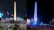 Imagens aéreas mostram enorme festa no Obelisco após classificação da Argentina para final da Copa