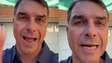 Com ‘tapas’ na câmera, Flávio Bolsonaro volta a culpar Lula por tarifas: ‘Tanto provocou que conseguiu’