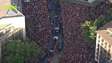 Imagens aéreas mostram ruas de Madri tomadas por torcedores em recepção à seleção da Espanha após título da Copa