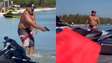 Banhista tenta atirar contra velejador, mas disparo falha em praia de Arraial do Cabo; veja