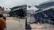 Chão cede e caminhão da Tropa de Choque afunda próximo ao estádio MorumBIS antes do show de Harry Styles