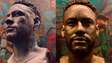 Artista responsável por busto e estátua de Neymar em memorial mostra detalhes da obra