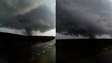 Tornado no RS: novo ângulo mostra passagem do fenômeno que destruiu casas e deixou feridos em Giruá