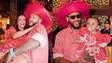 Com Mel, Mavie e Davi Lucca, Neymar e Bruna Biancardi fazem festa junina fora de época em Guarujá
