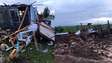 Tornado no Paraná deixa rastro de destruição; morador mostra árvores sendo arrancadas pelo fenômeno