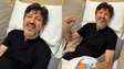 Lito Sousa comemora no hospital 4 milhões de inscritos em seu canal do YouTube