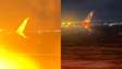 Avião pega fogo durante decolagem em aeroporto de Goiânia