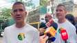 Ruas chega ao local de votação para acompanhar Flávio: ‘Expectativa é de terminar no 1º turno’