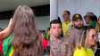 Brasileira confronta Eduardo Bolsonaro em seção eleitoral nos EUA: ‘Fugitivo’