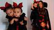 Bruna Biancardi encanta ao mostrar filhas, Mavie e Mel, com fantasias de Halloween