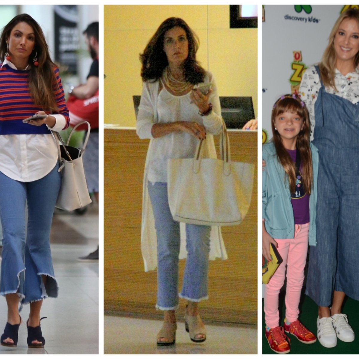 calça cropped flare para baixinhas