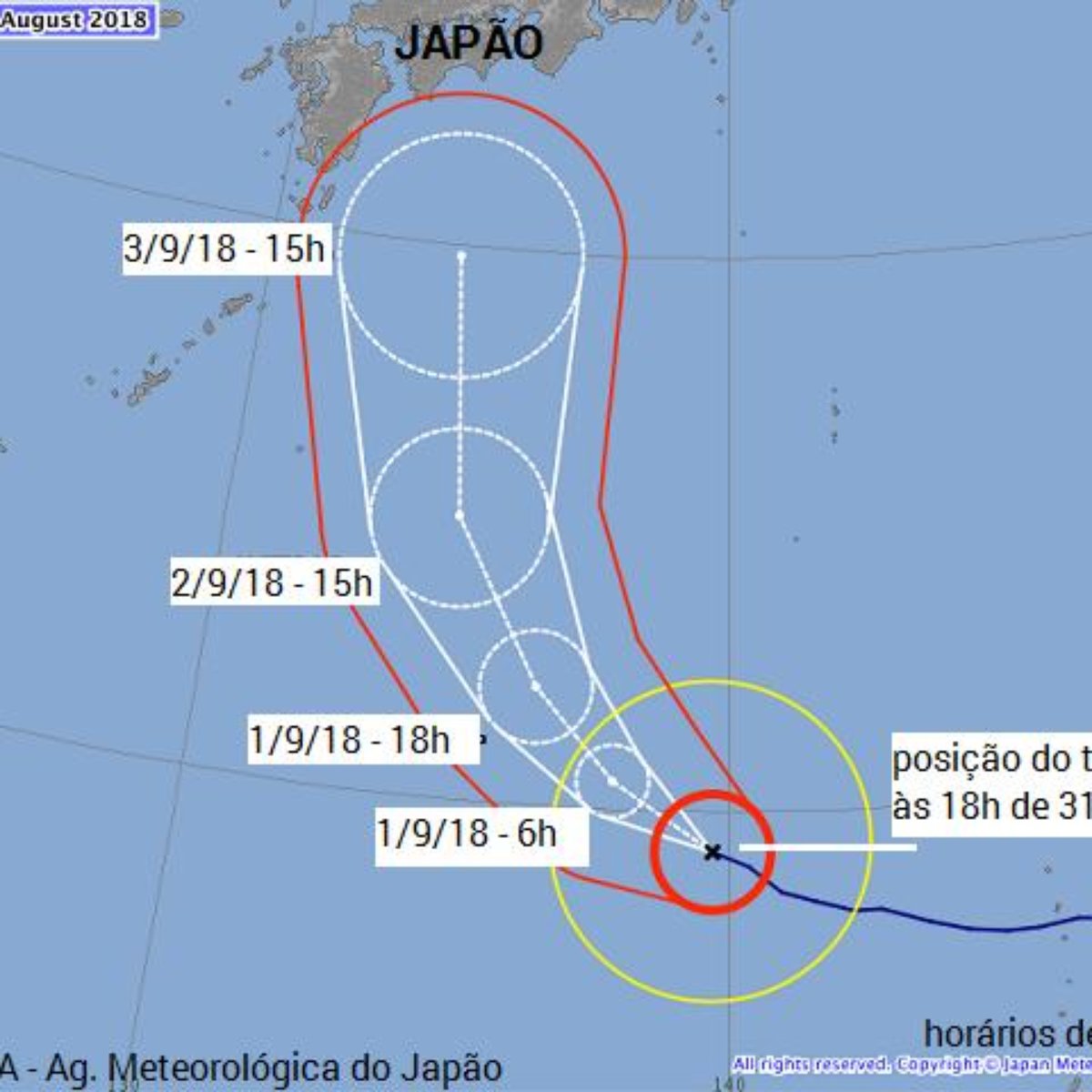 Violento Tufao Jebi Avanca Para O Japao