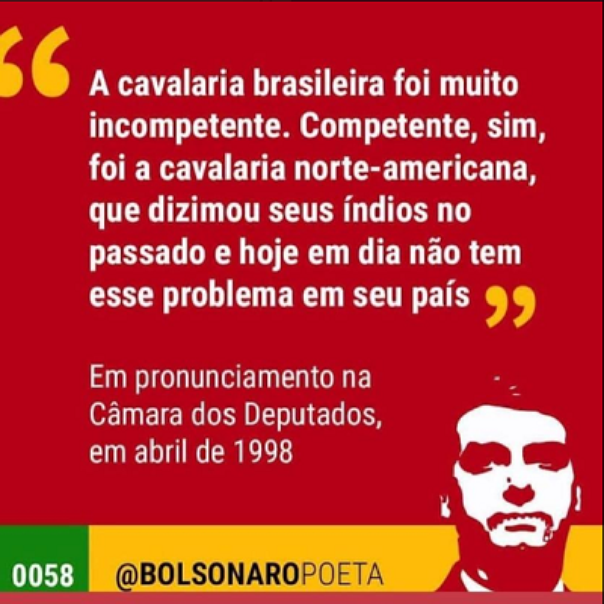 Verificamos Bolsonaro Elogiou Cavalaria Por Dizimar índios