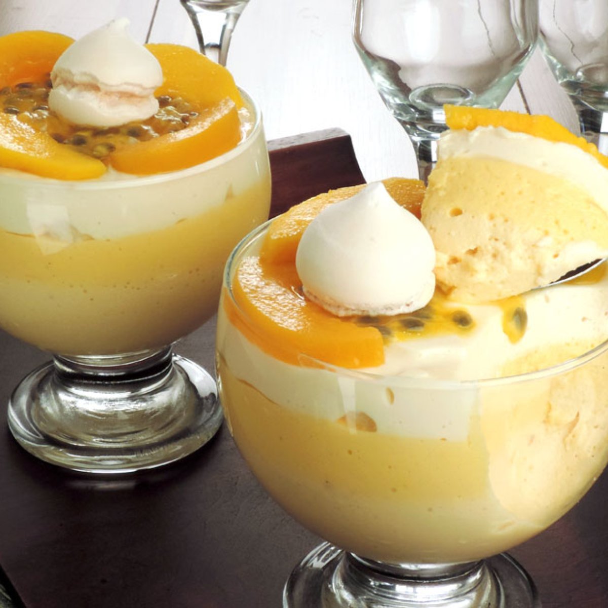 Mousse De Pessego Manga E Maracuja