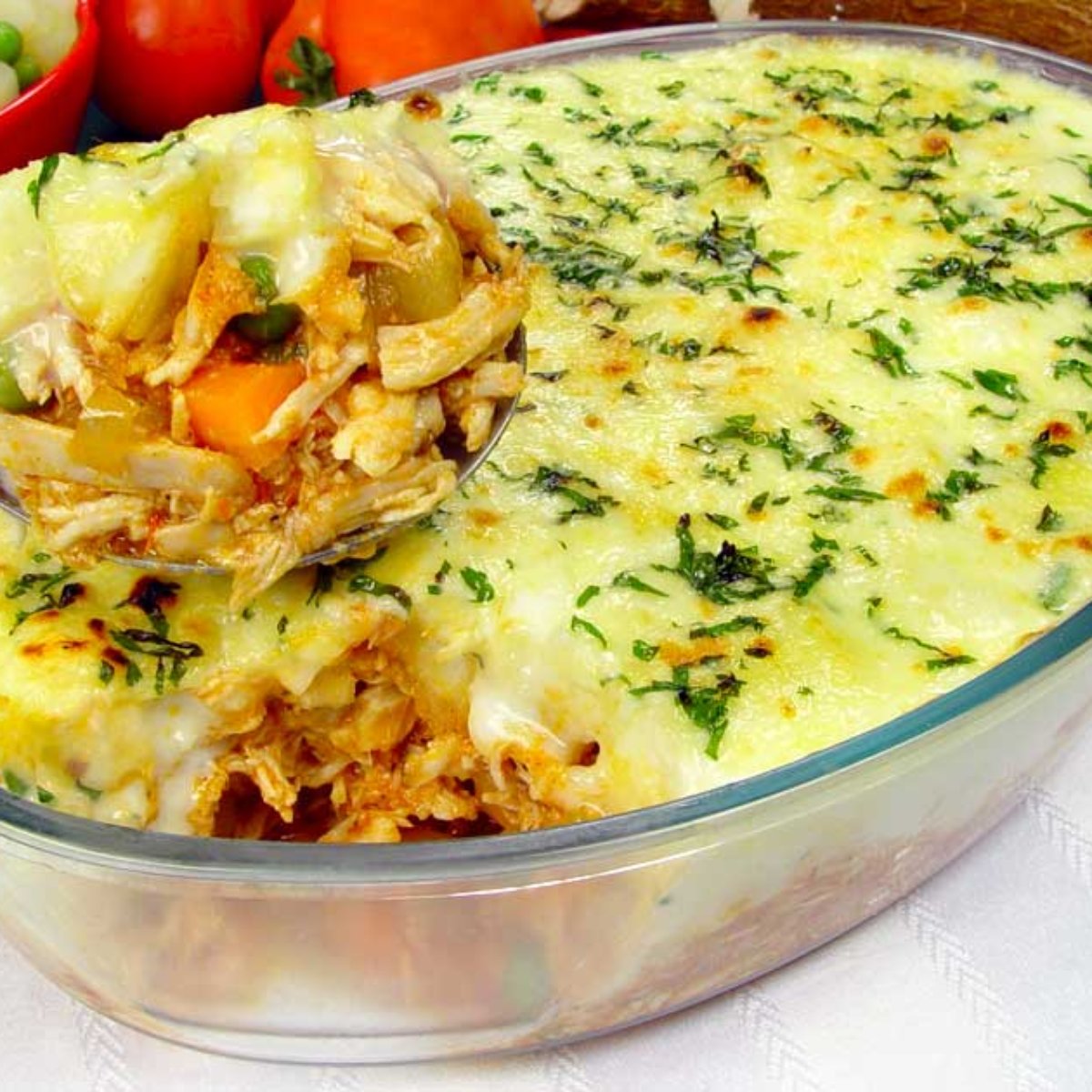 Frango Desfiado Com Mandioca