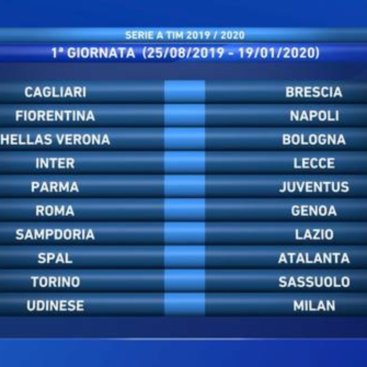 Calendario Da Proxima Temporada Da Serie A E Divulgado