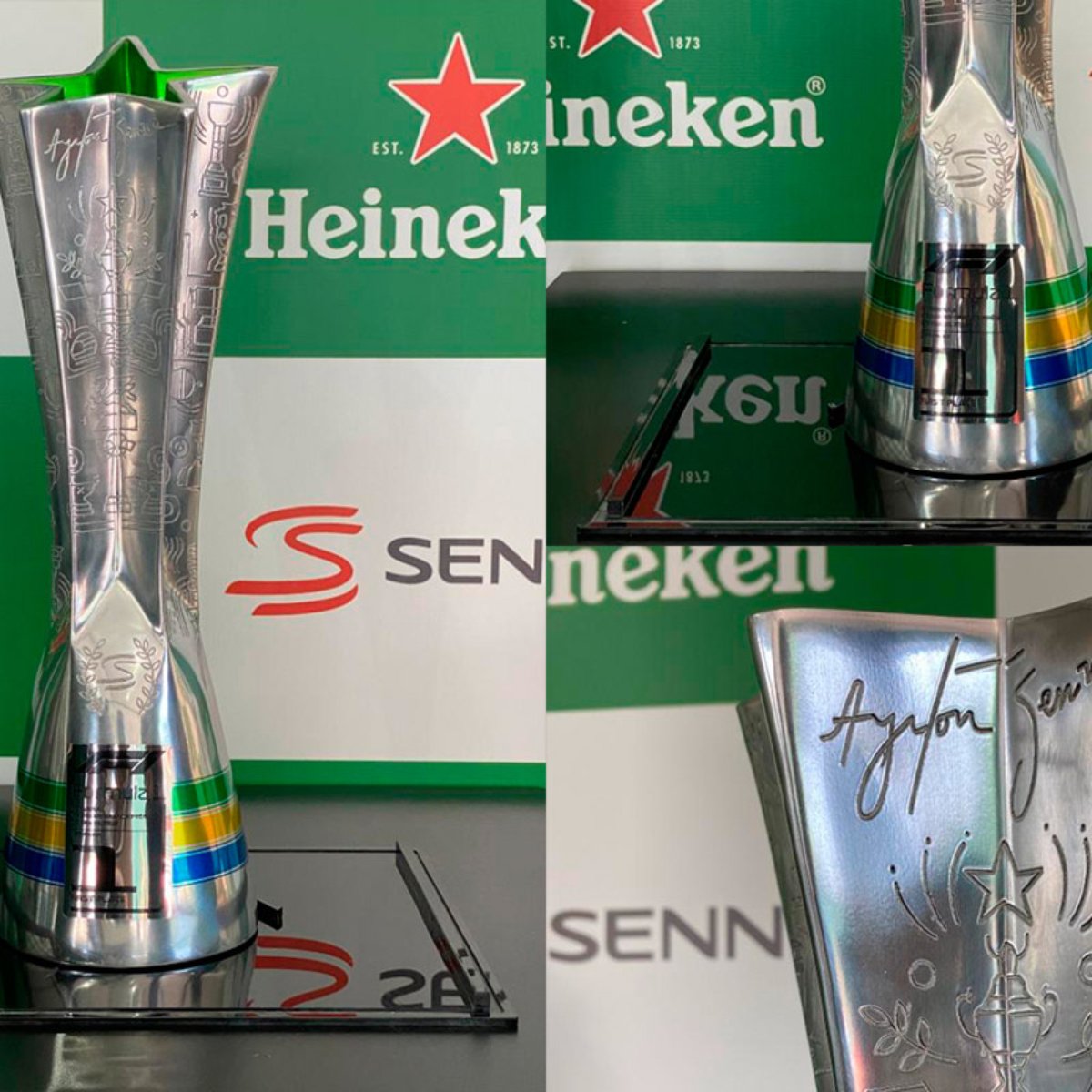 Familia Senna F1 E Heineken Apresentam Trofeu Do Vencedor Do Gp Do Brasil De F1 2019