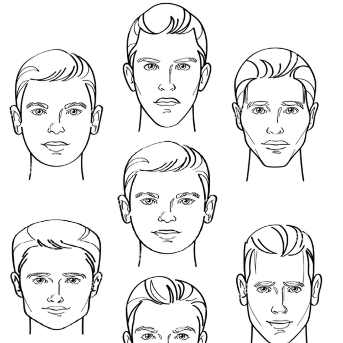 corte de cabelo para cada tipo de rosto masculino