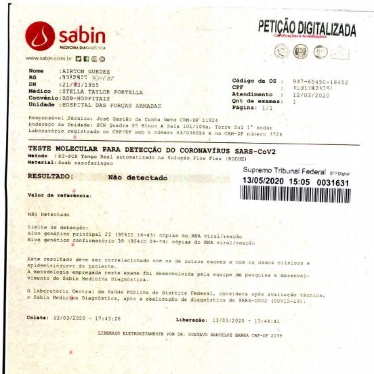 Nome Em Teste De Bolsonaro E De Filho De Farmaceutica