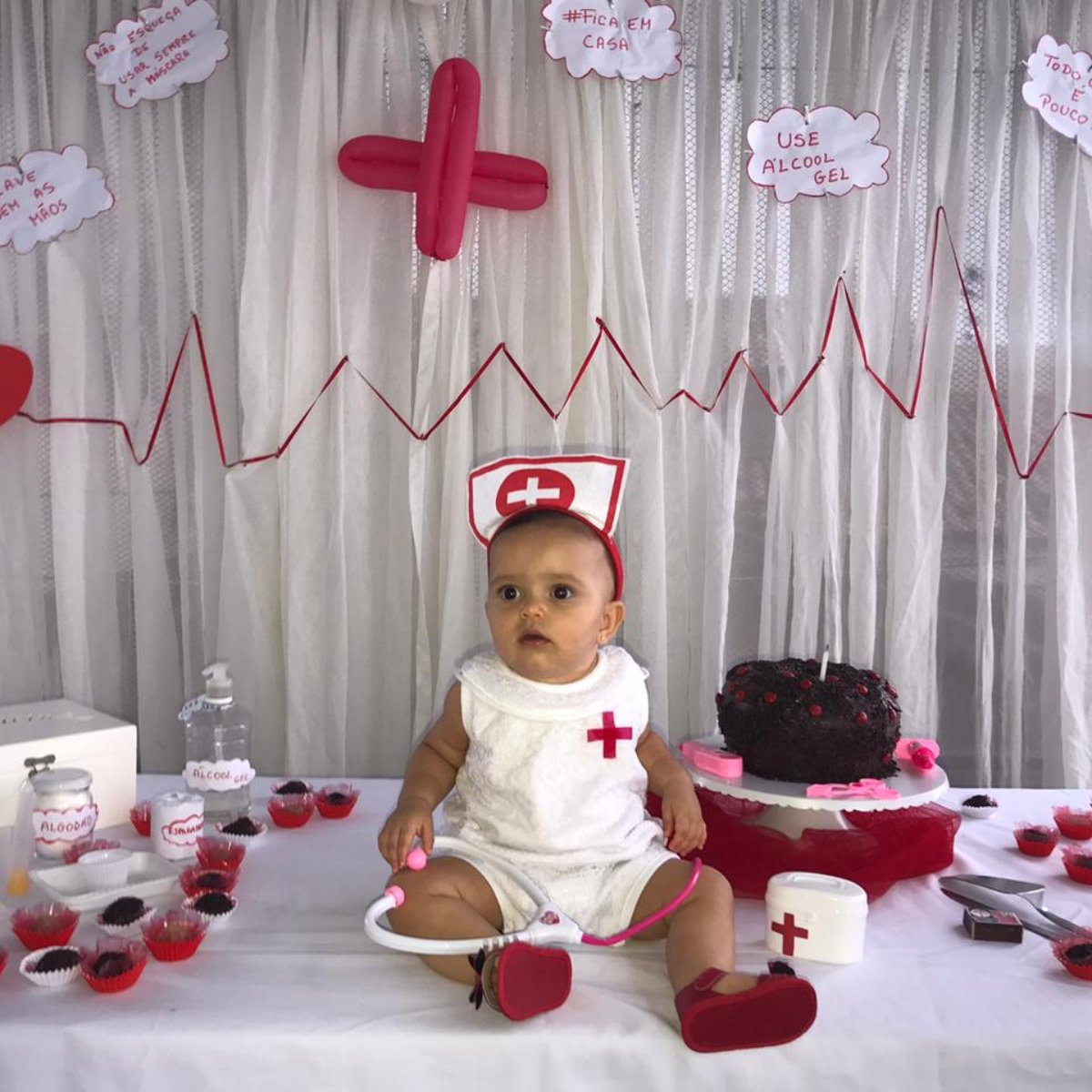 Mae Faz Mesversario Da Filha Com Tema Coronavirus Do Bem