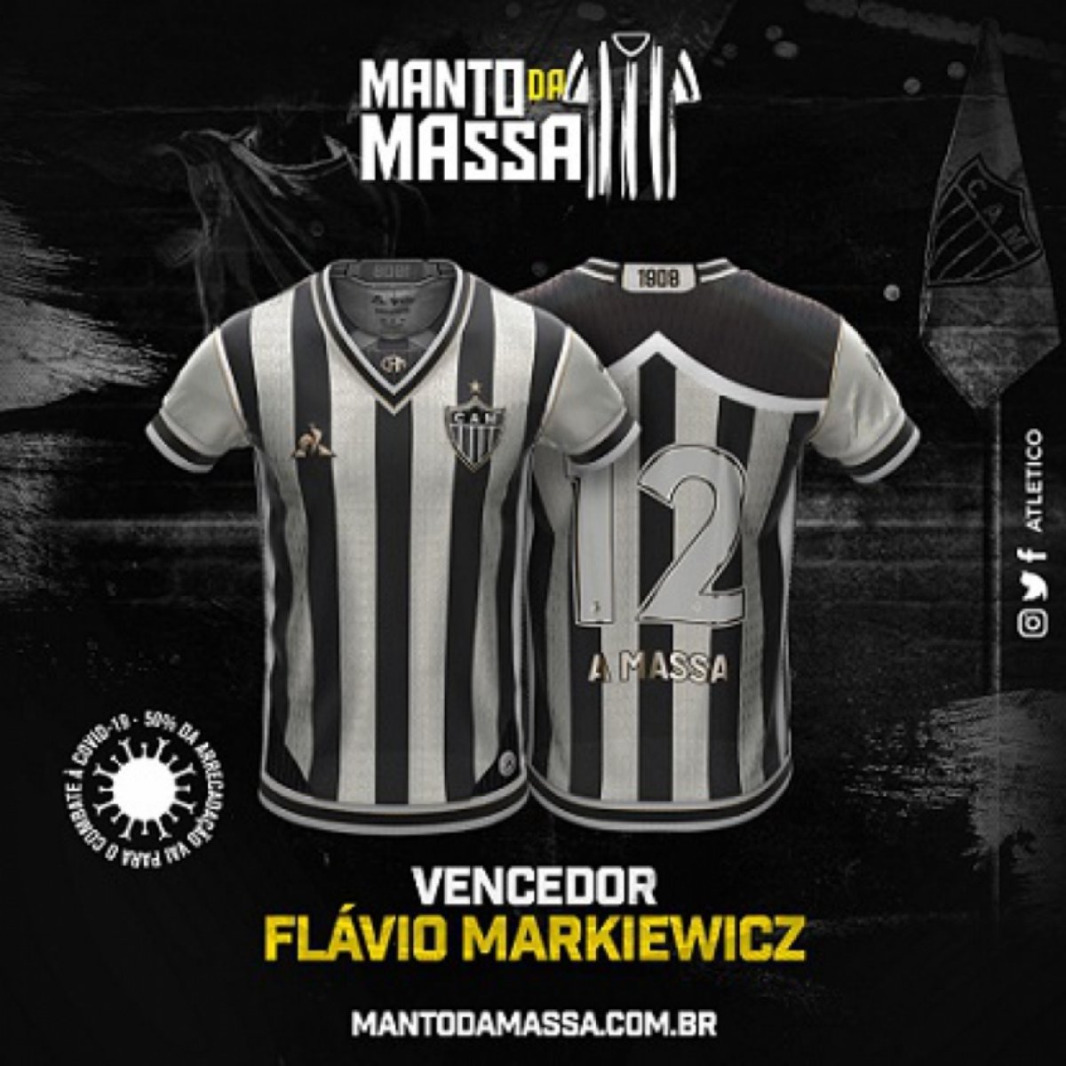 Concurso 'Manto da Massa' tem seu vencedor e Galo vai produzir a camisa  escolhida em votação