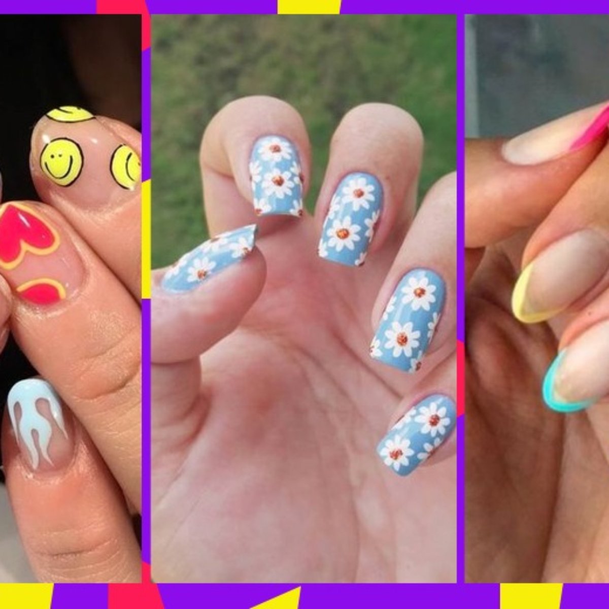 Tendencias De Nail Art 7 Desenhos Que Estao Bombando Nas Unhas Escolha a cor da carinha, o formato do queixo, a cor dos olhos, o estilo dos cabelos, o jeito da boca, o bigode, os acessórios, usando toda a sua imaginação e vá transformando e mudando a seu gosto. desenhos que estao bombando nas unhas