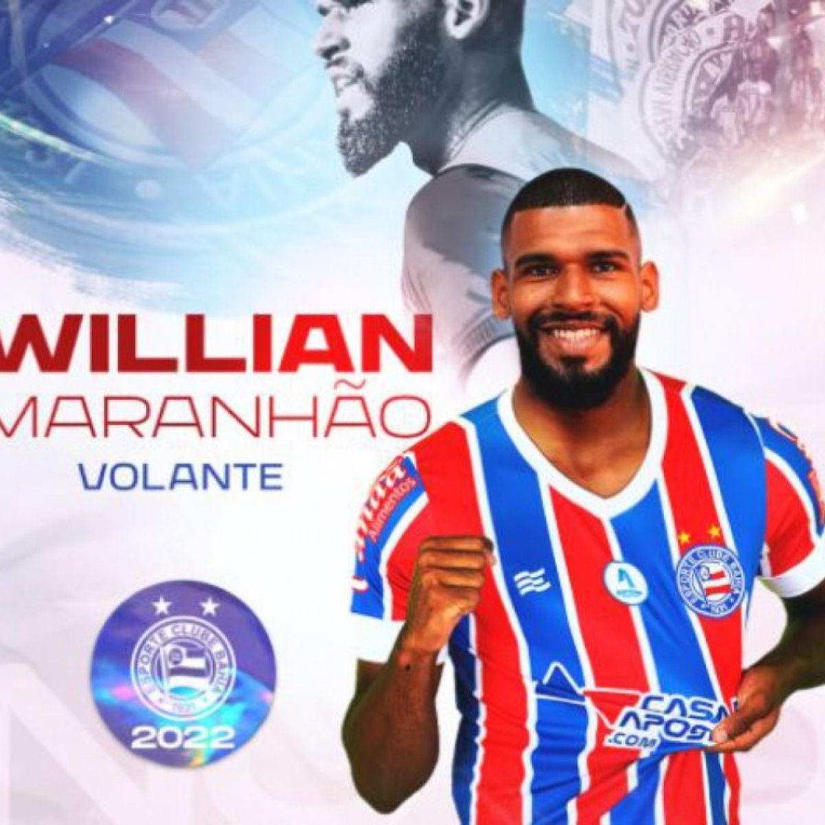 Refor&Atilde;&sect;o na &Atilde;&iexcl;rea! Willian Maranh&Atilde;&pound;o &Atilde;&copy; anunciado pelo Bahia