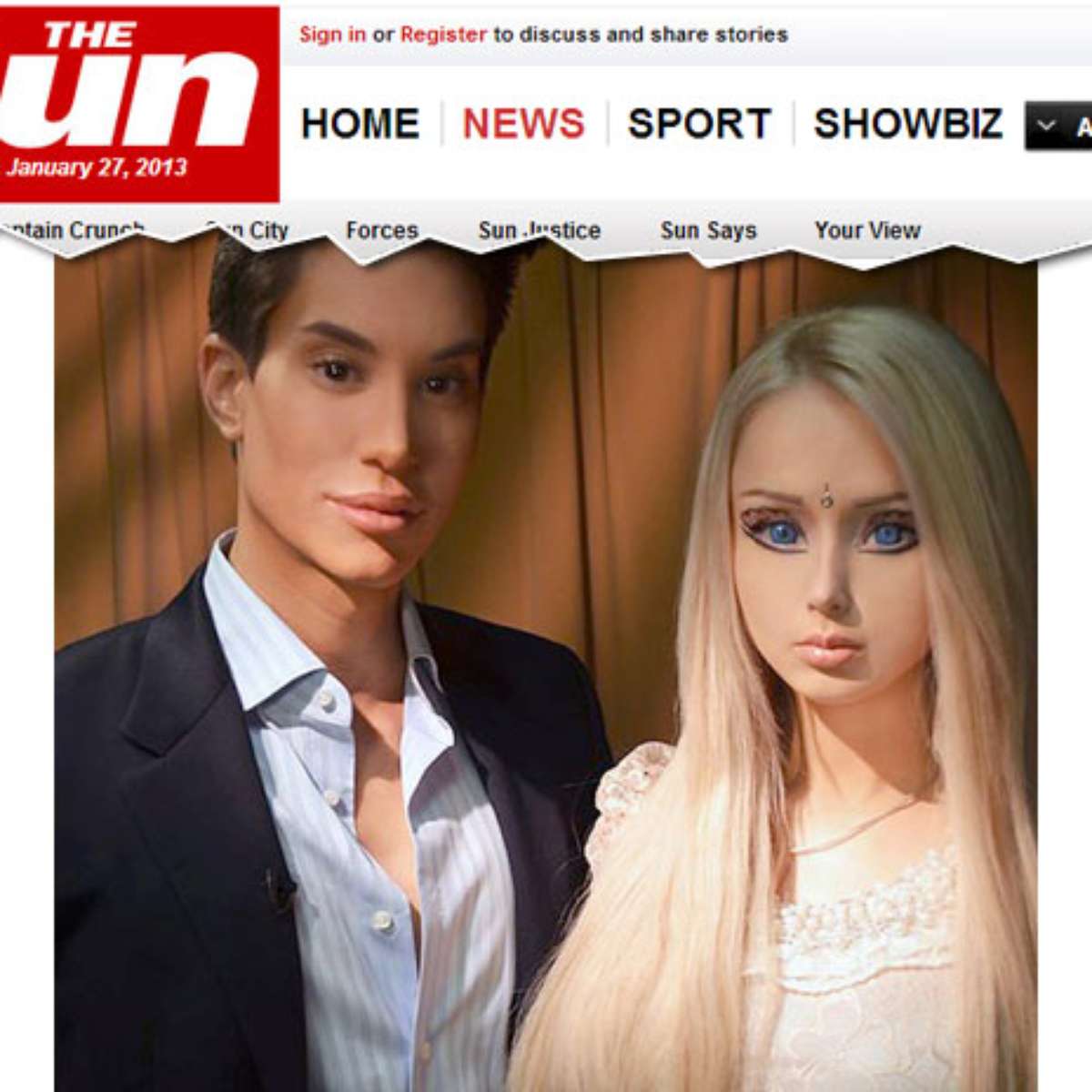 Barbie E Ken Na Vida Real Antes E Depois Real Barbie And Ken Before