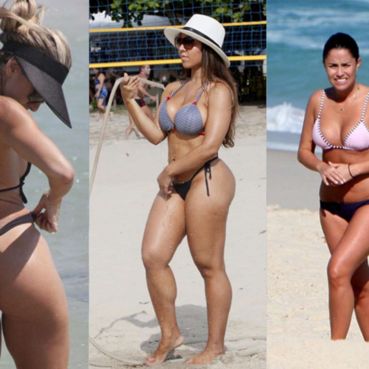 Fotos de mulheres bonitas na praia