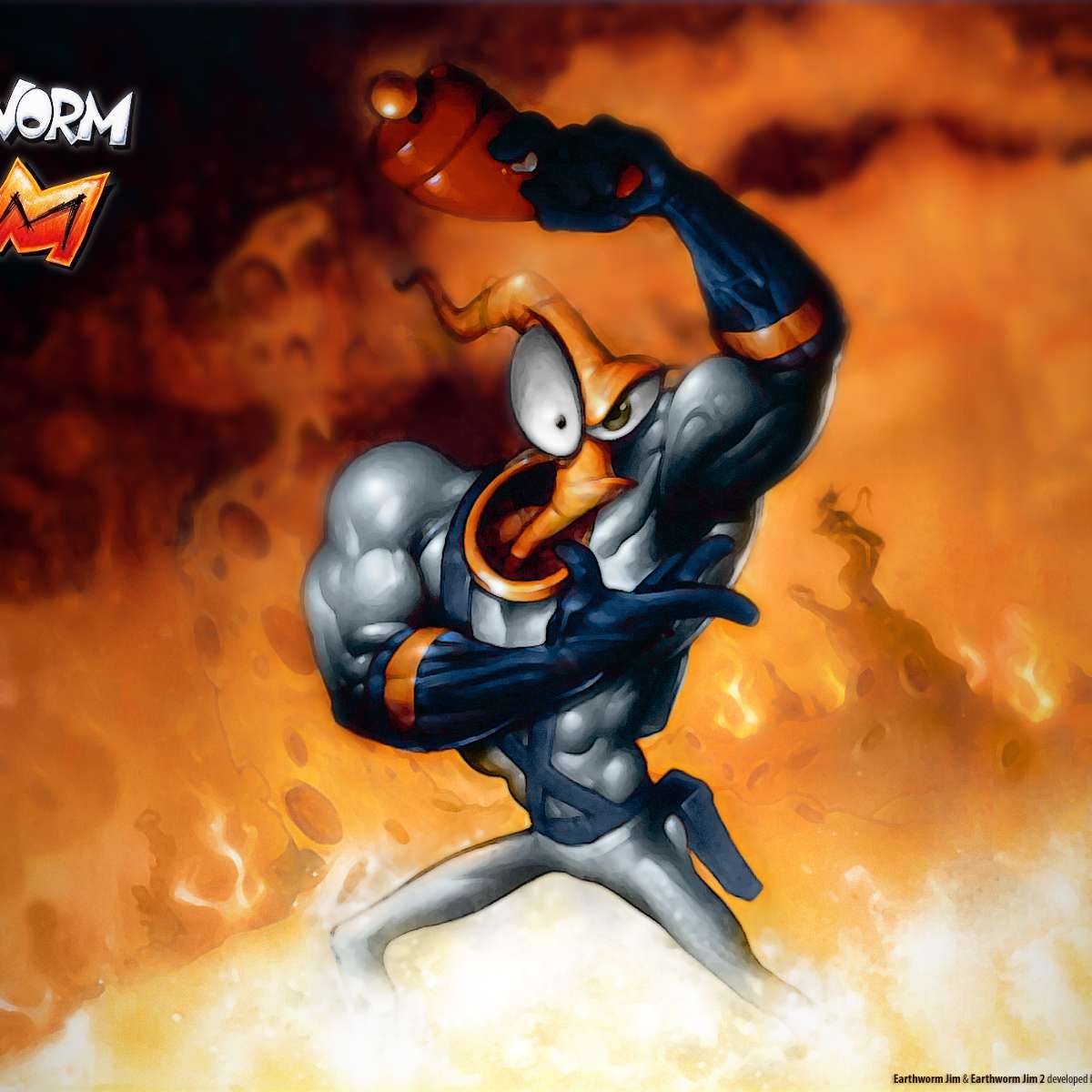 Jim Minhoca 2 final Boss Corrida desleal !! #earthwormjim #earthwormj