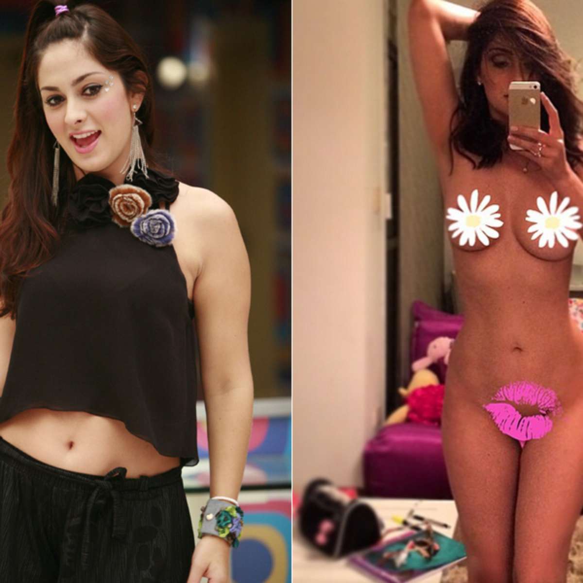 Ex-BBB Francine posta foto nua exibindo sete quilos a menos