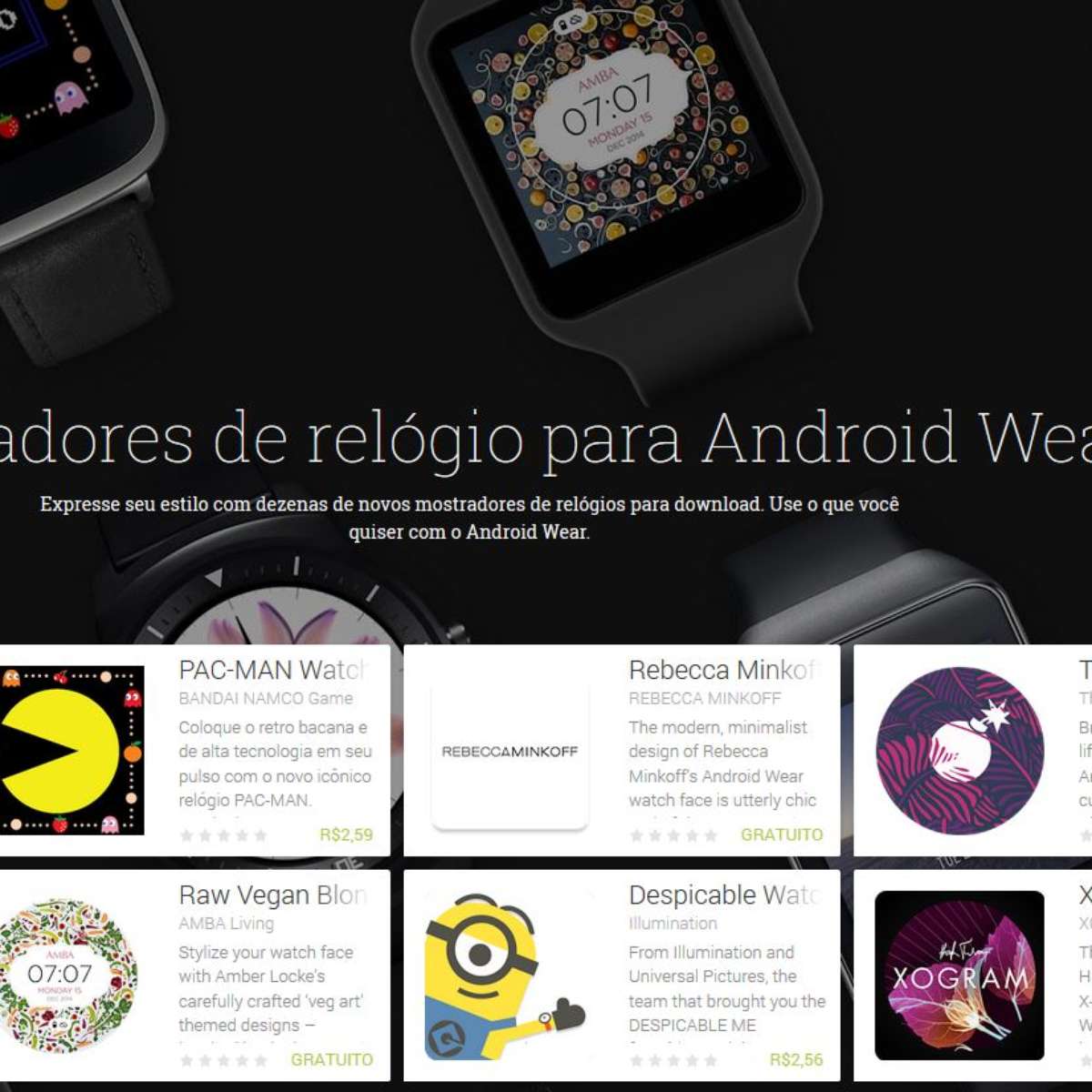 Google lan a Watch Faces a nova cara dos smartwatches