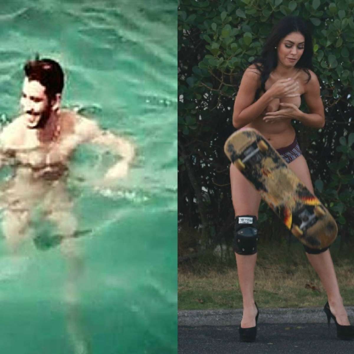 Gusttavo Lima pelado e vice-Miss de topless: veja micos