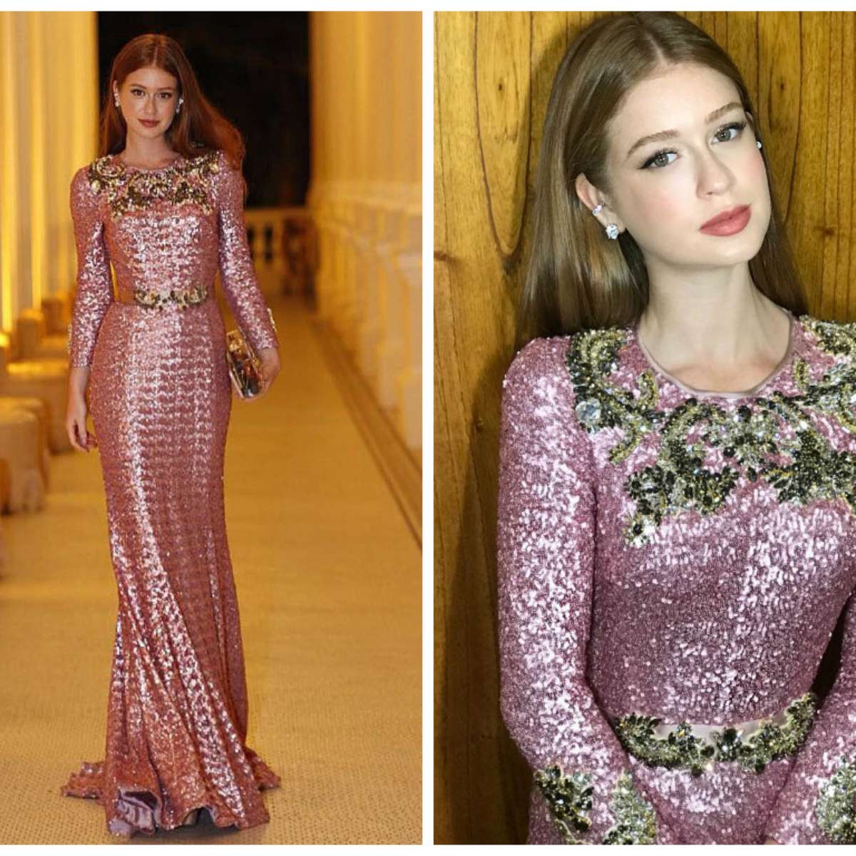 Vestido rosa top marina ruy barbosa