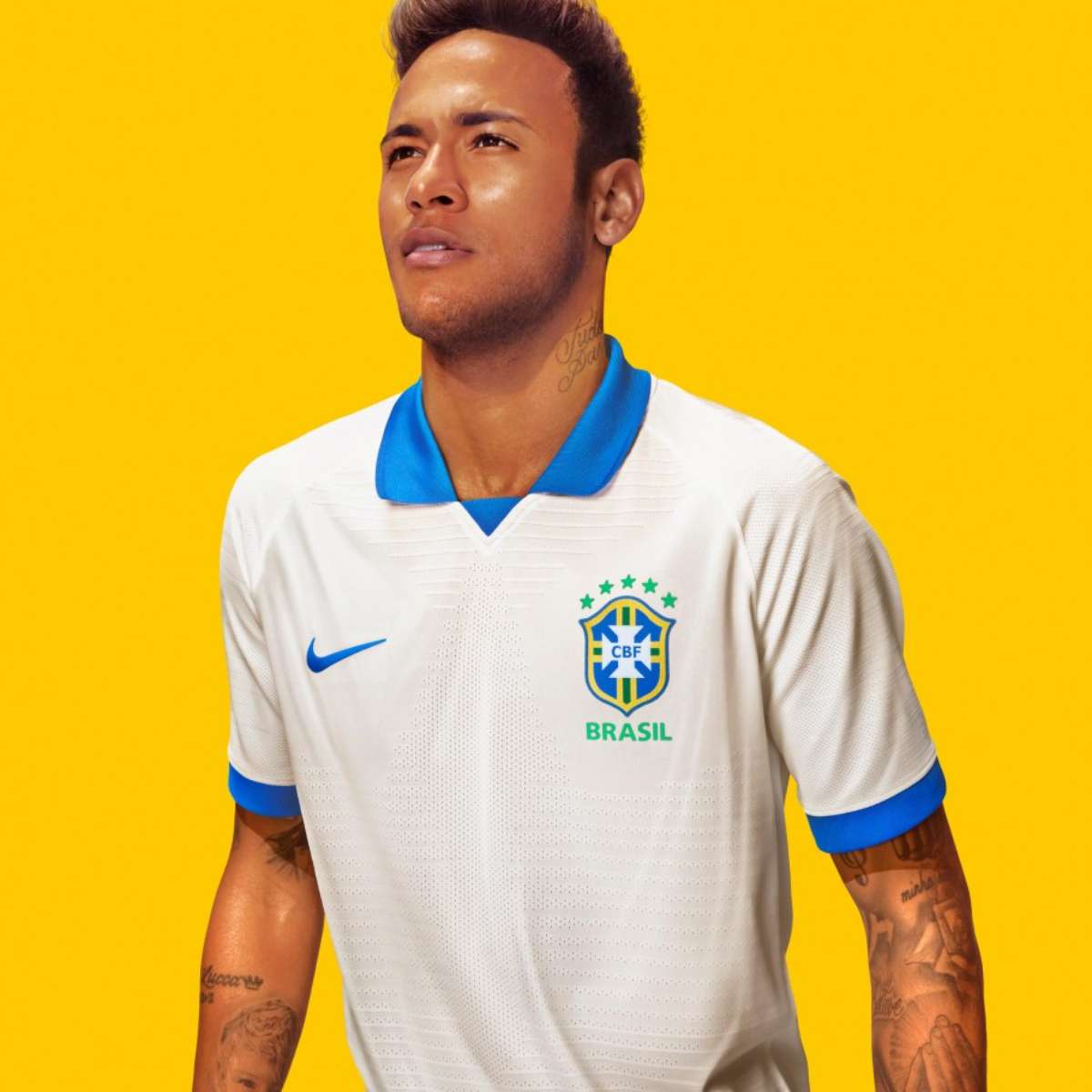 CBF lança camisa branca que será usada na estreia do Brasil
