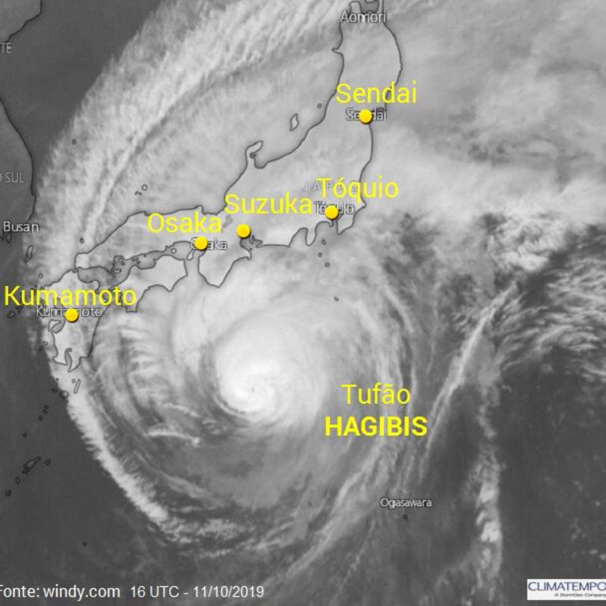 Tufão força cancelamento das atividades de sábado do GP do Japão