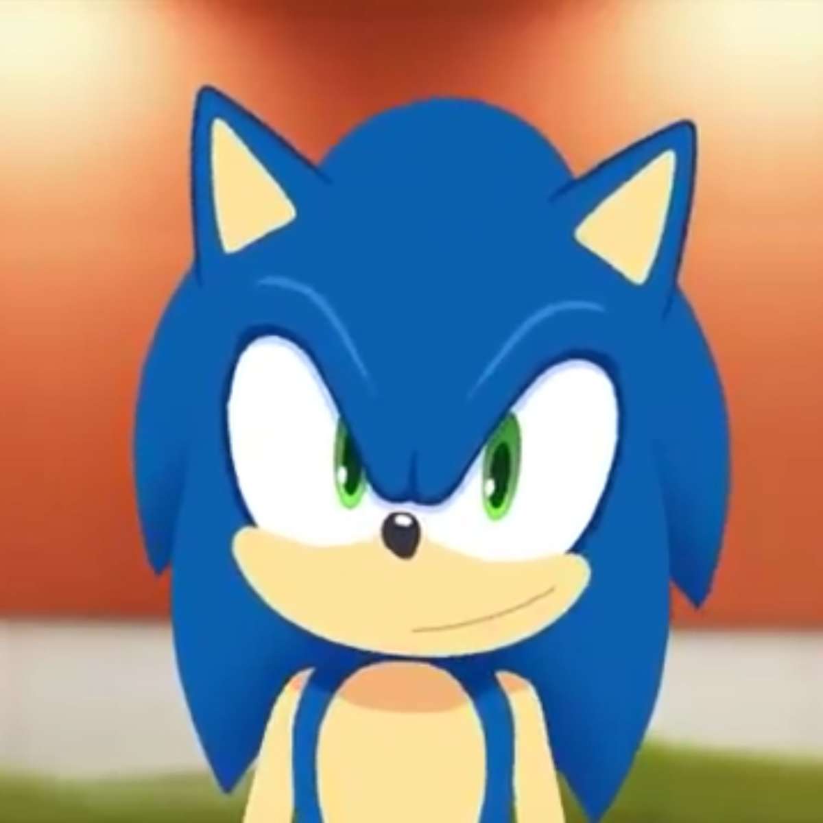 Mascote do Sonic famoso jogo de vídeo ouriço azul