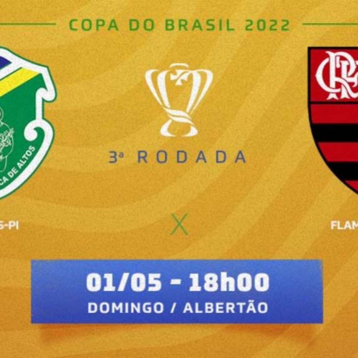 Altos x Flamengo: veja onde assistir, escalações, desfalques e arbitragem, copa do brasil