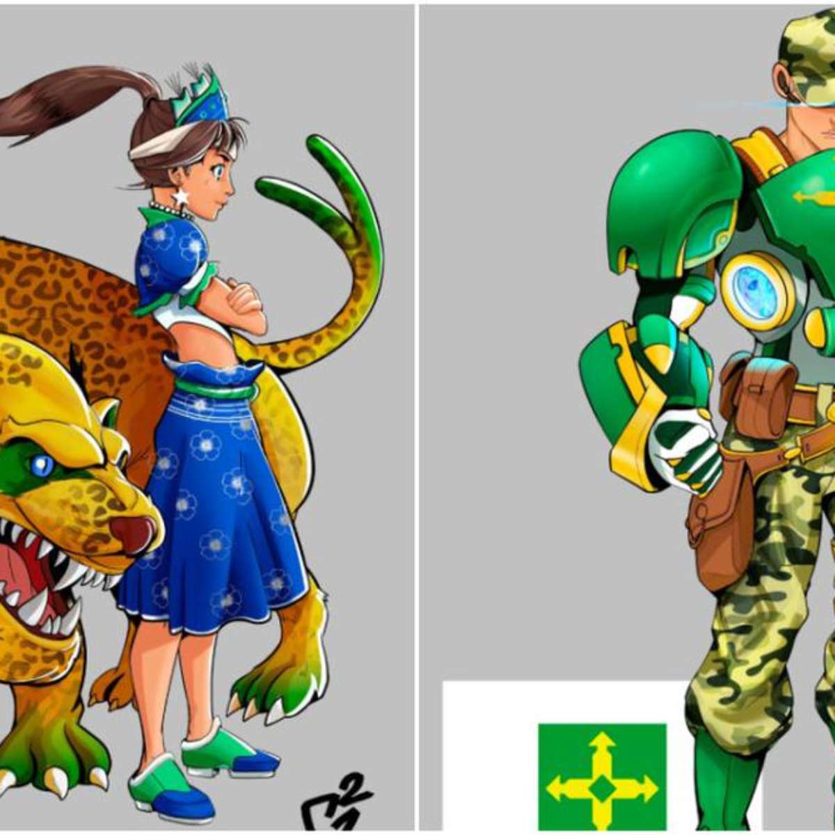 Brasileiro cria artes de personagens de game inspirados em estados, esports