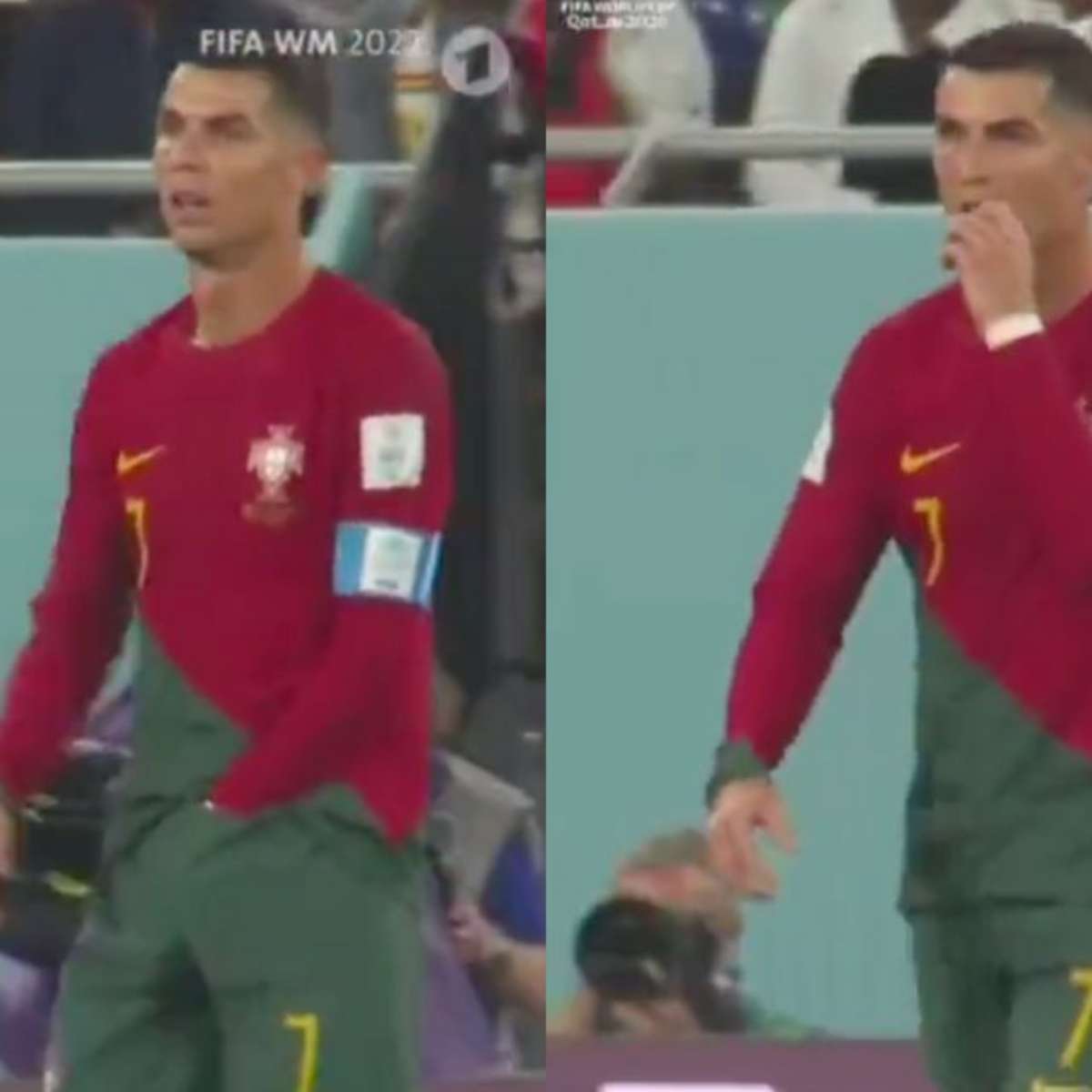 Cristiano Ronaldo tira 'lanche' da cueca durante jogo de Portugal; entenda  - Superesportes