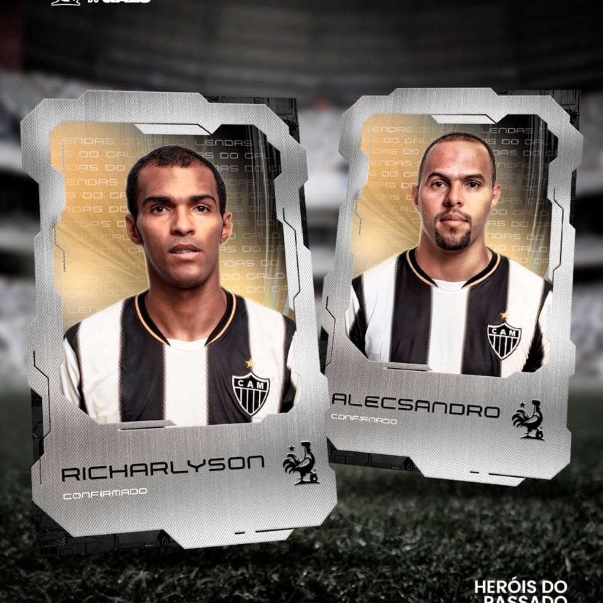 Atlético-MG confirma Ronaldinho Gaúcho em “jogo das lendas“ na